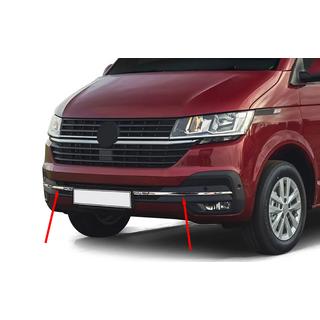 Nerezová chrómová lišta na mriežku nárazníka 2019+ (4 ks) Volkswagen T6 2015–2024 fotografia 1