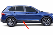 Volkswagen Tiguan 2016–2023 OmsaLine dverové lišty pre AllSpace (sada 4 ks, nerez) fotografia 1