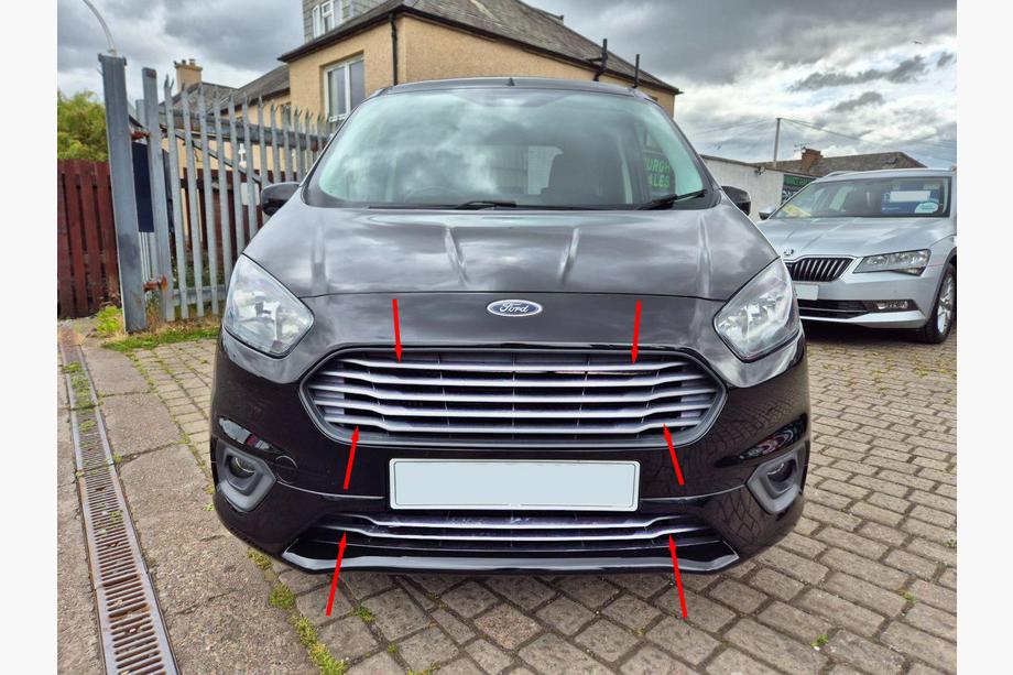 Ford Courier 2014–2023 Kryty na masku Carmos (2018↗, 7 ks, nerez) Image