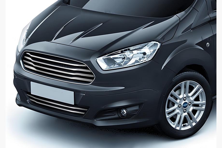 Ford Courier 2014–2023 Carmos lišty na mriežku (2014-2018, 6 ks, nerez) Image