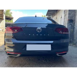 Nerezové kryty výfuku V2 SD/SW (2019+, 3 ks) fotografia 1