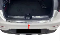 Mercedes GLC Coupé C253 2016–2023 Nerezová lišta na zadný nárazník Carmos (nerez) fotografia 1