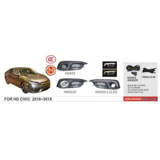 Hmlové svetlá 2016-2019 (halogénové) Honda Civic Sedan X 2016–2021
