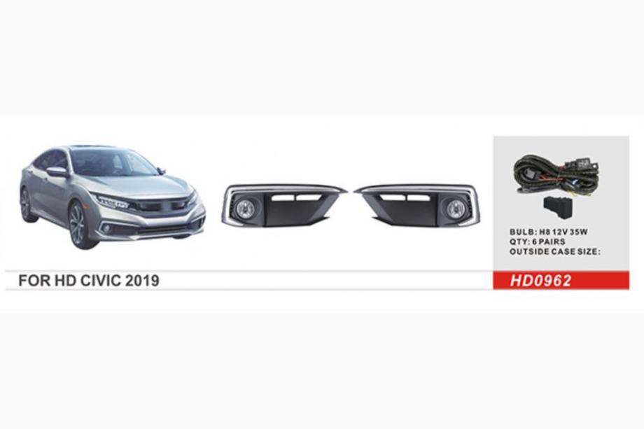 Honda Civic Sedan X 2016–2021 Hmlové svetlá 2019-2021 (halogénové) Image