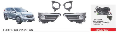 Honda CRV 2017–2022 Sada hmlových svetiel 2019-2022 US-type (LED V1) fotografia 1