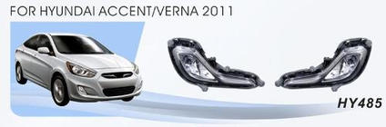 Hyundai Accent 2011–2017 Hmlové svetlá (halogénové) fotografia 1