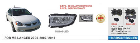 Mitsubishi Lancer 9 2004–2008 Hmlové svetlá (2 ks, LED) fotografia 1