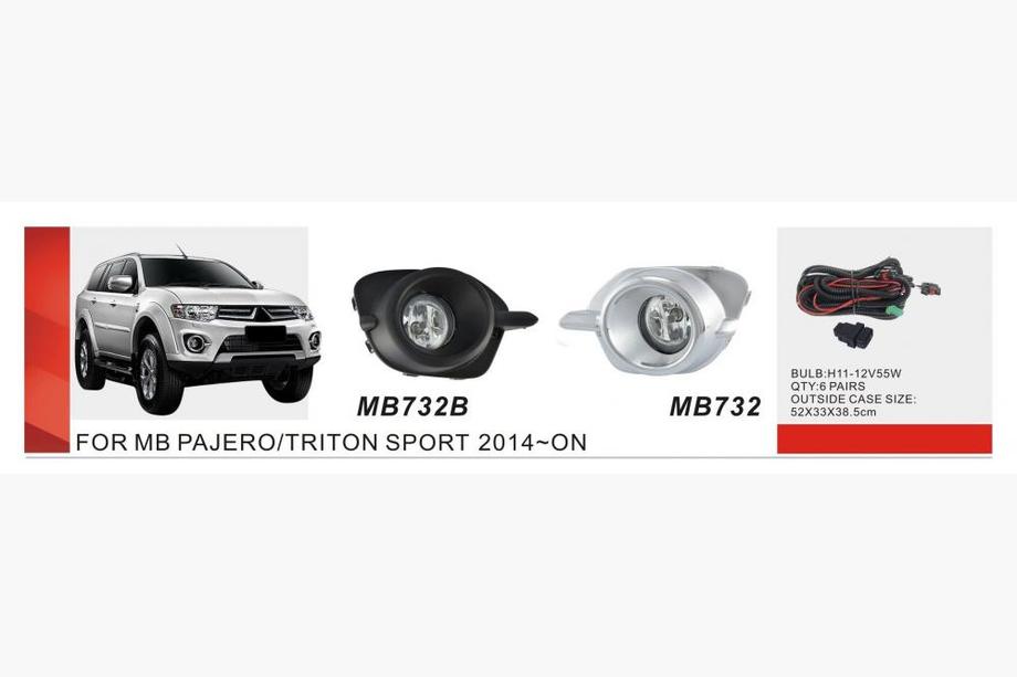 Mitsubishi Pajero Sport 2015– Hmlovky 2015-2019 (2 ks, halogén) Image