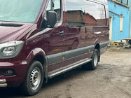 Volkswagen Crafter 2006–2016 Bočné nášľapy DOT-Line (2 ks, hliník) fotografia 3