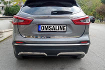Nissan Qashqai 2014–2021 Lišta zadného nárazníka (nerez) fotografia 5
