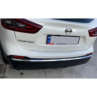 Lišta zadného nárazníka (nerez) Nissan Qashqai 2014–2021 fotografia 2