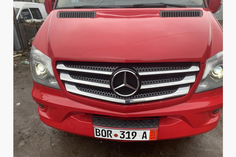 Mercedes Sprinter W906 2006–2018 Výpredaj! Lišty na masku (2013↗, nerez) Image