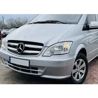 Nerezové lišty na okraj mriežky 2010-2015 Mercedes Vito W639 2004–2014 fotografia 3
