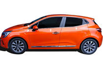 Renault Clio V 2019– Spodné chrómové lišty okien (8 ks, nerez) fotografia 1