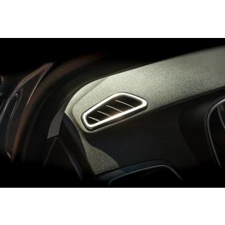 Kryt výduchu ventilácie v interiéri (2 ks, nerez) Renault Megane IV 2016–2025 fotografia 2