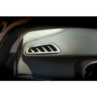 Kryt výduchu ventilácie v interiéri (2 ks, nerez) Renault Megane IV 2016–2025 fotografia 1