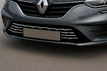 Renault Megane IV 2016–2025 Nerezové ochranné lišty nárazníka 2021+ (7 ks) fotografia 1