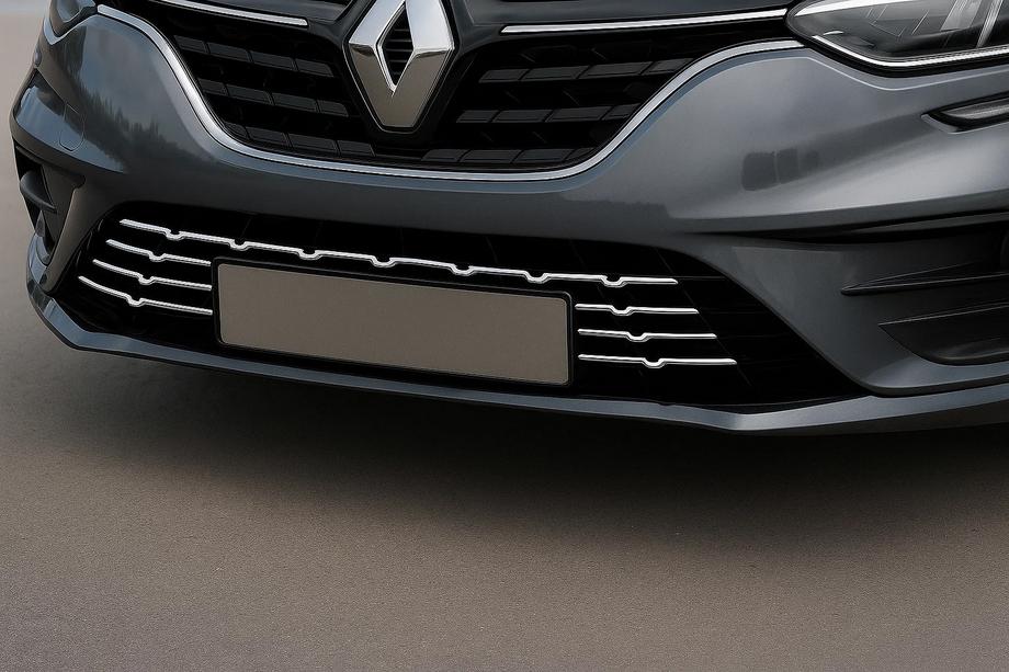 Renault Megane IV 2016–2025 Nerezové ochranné lišty nárazníka 2021+ (7 ks) Image