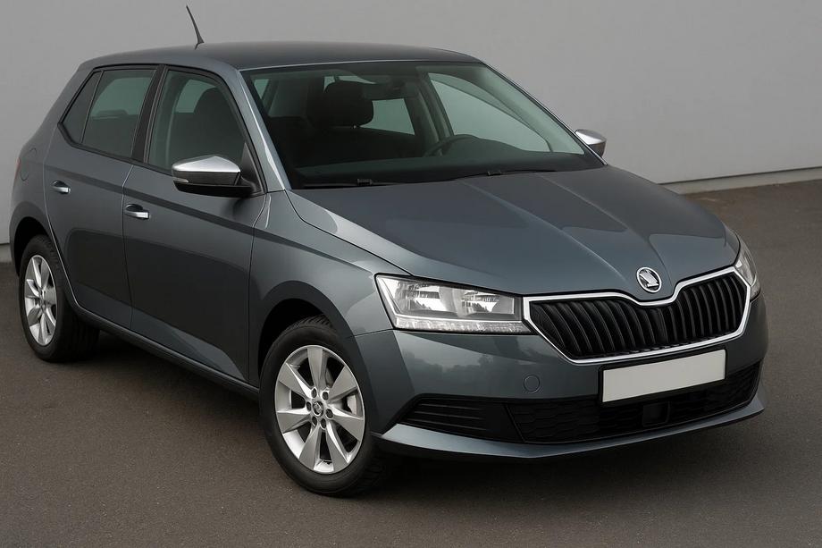 Skoda Fabia 2014–2021 Nerezové kryty zrkadiel s výrezom pre smerovku (2 ks) Image