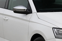 Skoda Rapid 2012–2019 Nerezové kryty zrkadiel s výrezom pre smerovku (2 ks) fotografia 1