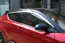 Toyota C-HR 2016–2023 OmsaLine okenné lišty (4 ks, nerez) fotografia 1