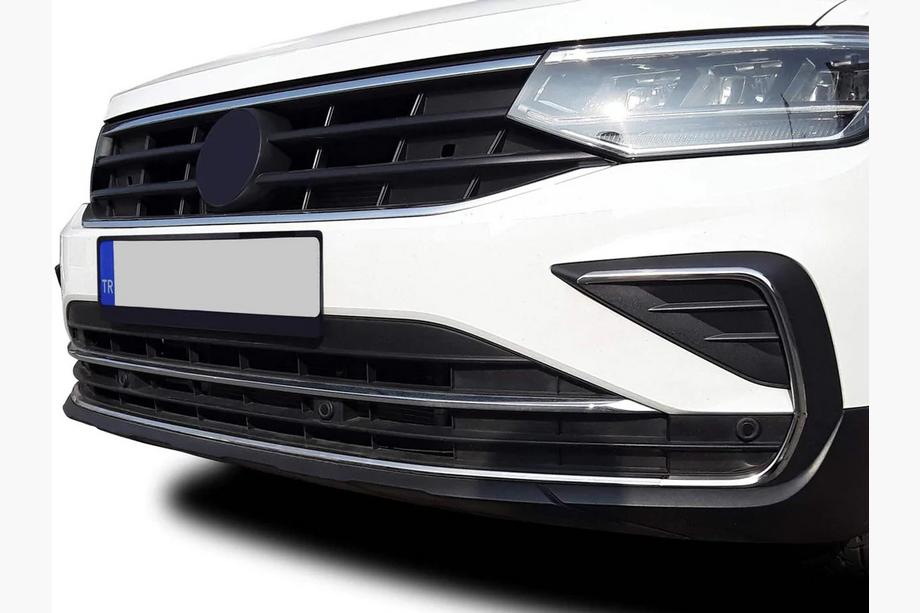 Volkswagen Tiguan 2016–2023 Nerezové chrómové lišty na hmlovky 2020+ (4 ks) Image