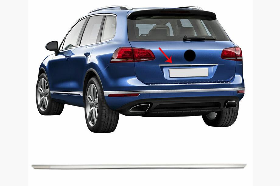 Volkswagen Touareg 2018– Chrómová lišta nad ŠPZ OmsaLine (nerez) Image