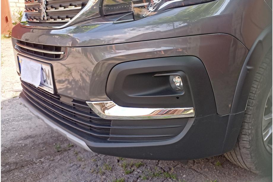 Peugeot Partner/Rifter 2019– Chrómové lišty na hmlovky (2 ks, nerez) Image
