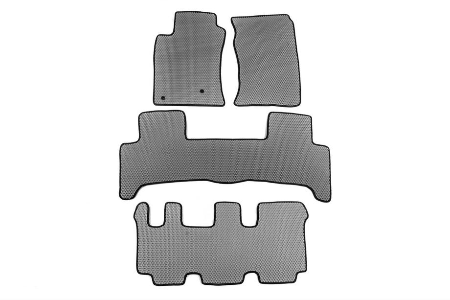 Toyota Land Cruiser Prado 120 2002–2009 EVA autokoberce (3 rady, sivé) Image