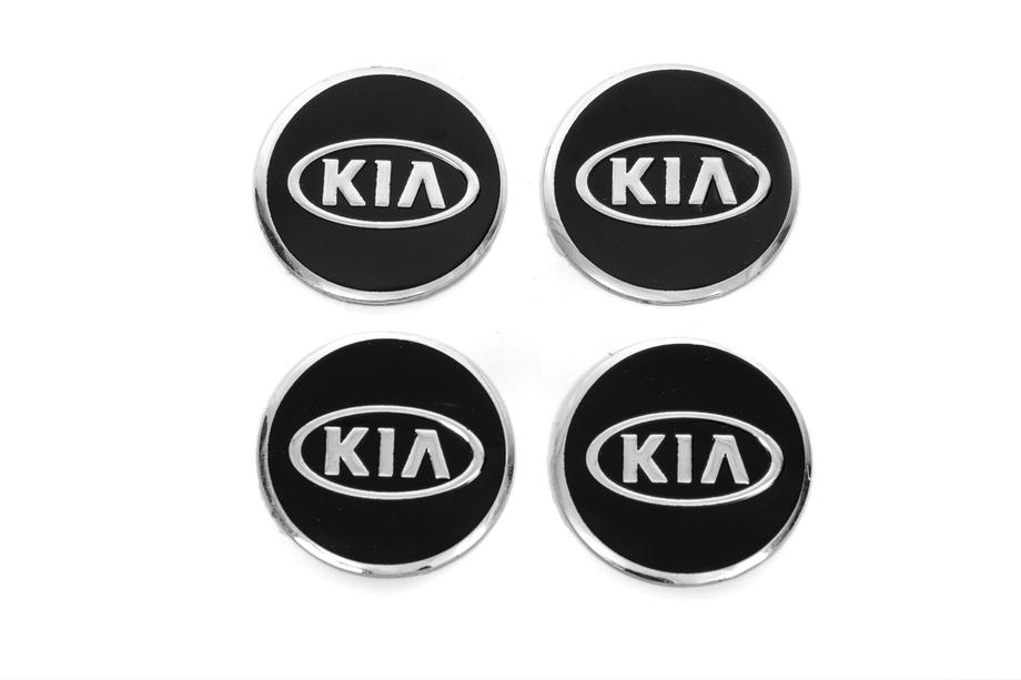 KIA Nálepky na stredové krytky V1 60 mm (4 ks) Image