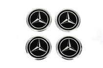 Mercedes-Benz Nálepky na stredové krytky V1 60 mm (4 ks) fotografia 1