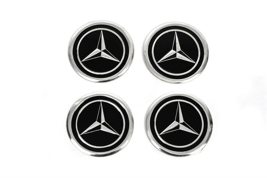 Mercedes-Benz Nálepky na stredové krytky V1 60 mm (4 ks) Image