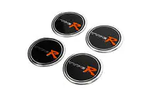 Nálepky na stredové krytky kolies TypeR V1 60 mm (4 ks) fotografia 1