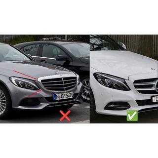 Predná maska Panamericana GT Black (pre Avantgarde/AMG-Line/C43 AMG) Mercedes C-сlass W205 2014–2021 fotografia 4