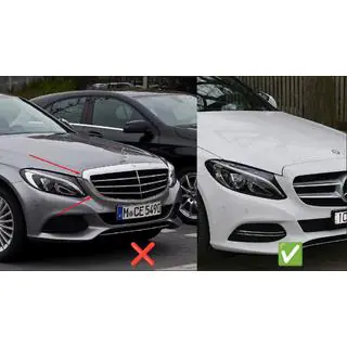 Predná maska Panamericana GT Black (pre Avantgarde/AMG-Line/C43 AMG) fotografia 4