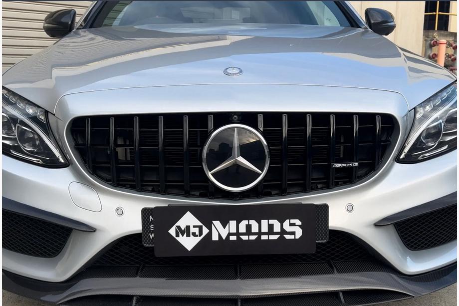 Mercedes C-class W205 2014–2021 Predná maska Panamericana GT Black (pre Avantgarde/AMG-Line/C43 AMG) Image