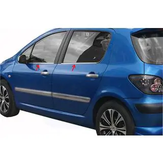 Vonkajšie okenné lišty (4 ks, nerez)