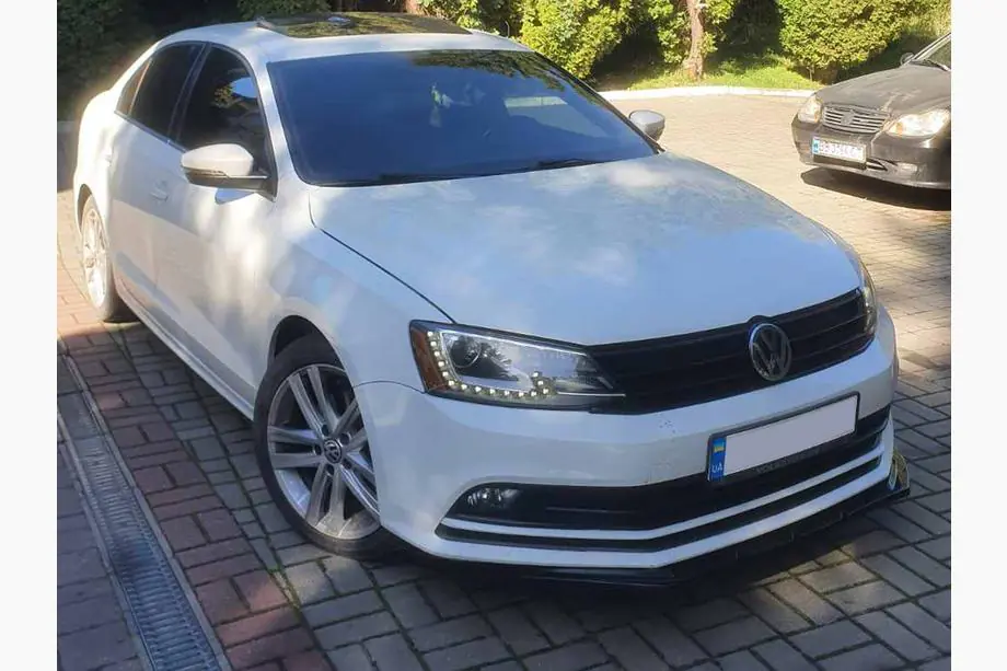 Volkswagen Jetta 2011–2018 Lip predný nárazníkový lip (2010-2018, lesklá čierna) Fotografia 10
