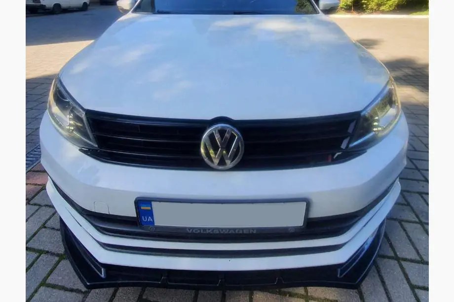 Volkswagen Jetta 2011–2018 Lip predný nárazníkový lip (2010-2018, lesklá čierna) Fotografia 11