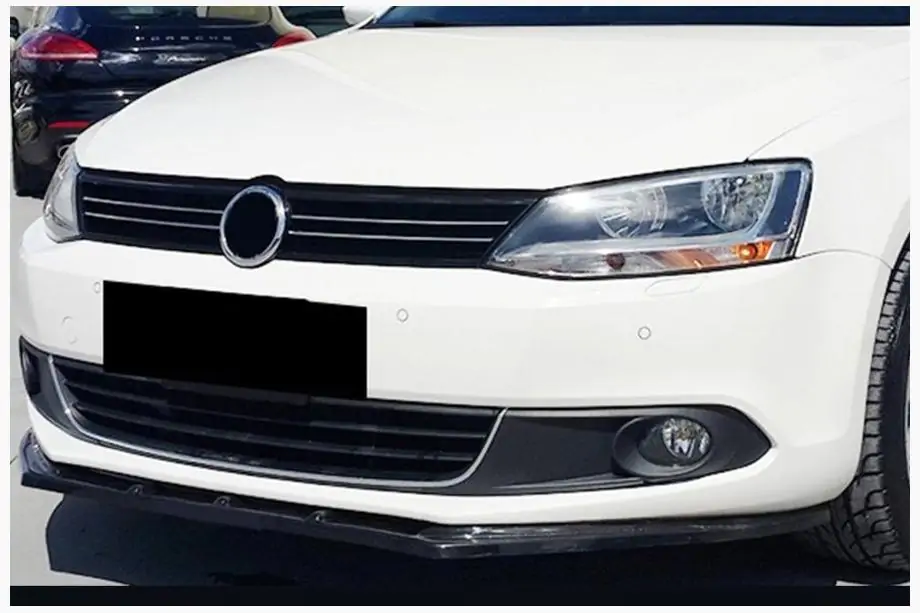 Volkswagen Jetta 2011–2018 Lip predný nárazníkový lip (2010-2018, lesklá čierna) Fotografia 3