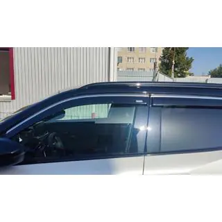Okenné deflektory s chrómovou lištou (4 ks, Niken)