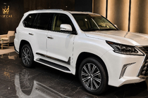 Lexus LX 500d/600 2022– F-Sport bočné lišty dverí biele+chróm (sada 4 ks, ABS) fotografia 2