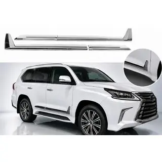 F-Sport bočné lišty dverí biele+chróm (sada 4 ks, ABS) fotografia 1