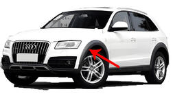 Audi Q5 2008–2017 Prémiové zásterky (4 ks, so širokými rozširovačmi lemov blatníkov) fotografia 3