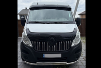 Renault Master 2011–2023 Deflektor na čelné sklo V2 (lesklá čierna, 5 mm) fotografia 5