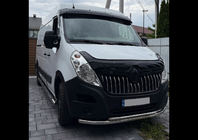 Renault Master 2011–2023 Deflektor na čelné sklo V2 (lesklá čierna, 5 mm) fotografia 7