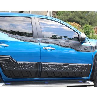 Dverové lišty EuroCap (6 ks, ABS) Mitsubishi L200 2015–2024 fotografia 4