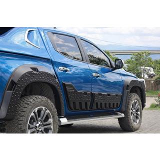 Dverové lišty EuroCap (6 ks, ABS) Mitsubishi L200 2015–2024 fotografia 3
