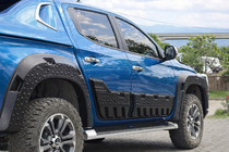 Fiat Fullback 2016– Dverové lišty EuroCap (6 ks, ABS) fotografia 2
