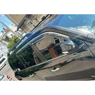 Okenné deflektory s chrómovou lištou (4 ks, Niken) Toyota Land Cruiser 200 2007–2021 fotografia 3